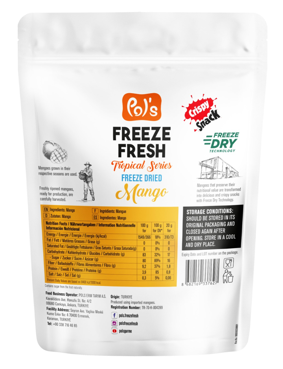POL'S FREEZE FRESH Gefriergetrocknete Mango